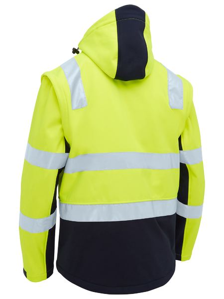 Bisley Taped Two Tone Hi Vis 3 in 1 Soft Shell Jacket