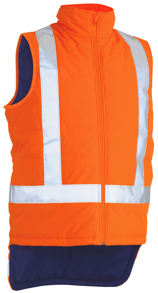 Taped TTMC Hi-Vis Puffer Vest With X Back